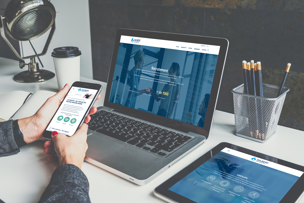 Illustration Digitale HomePage Brand Book Gilbert